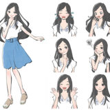 脱毛 キュレーションサイト イラスト,女の子 イラスト おしゃれ,キャラデザ 女の子