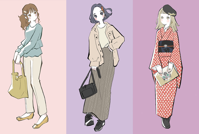 ファッションイラストまとめ 葉月しあポートフォリオサイト