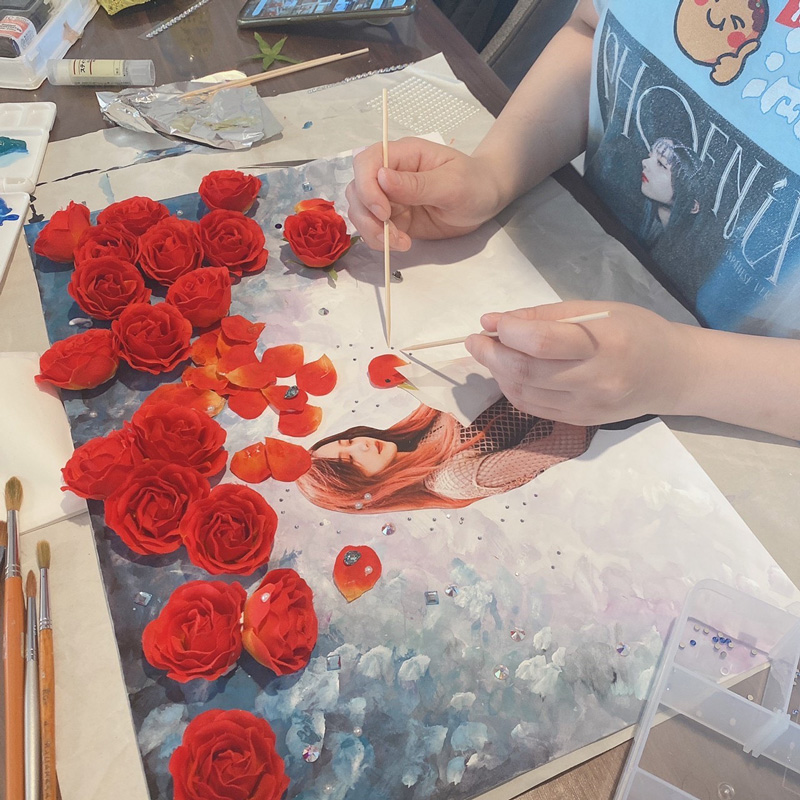 ルイチー コラージュ 作品,デザイン レッスン 大阪,絵画教室 大阪