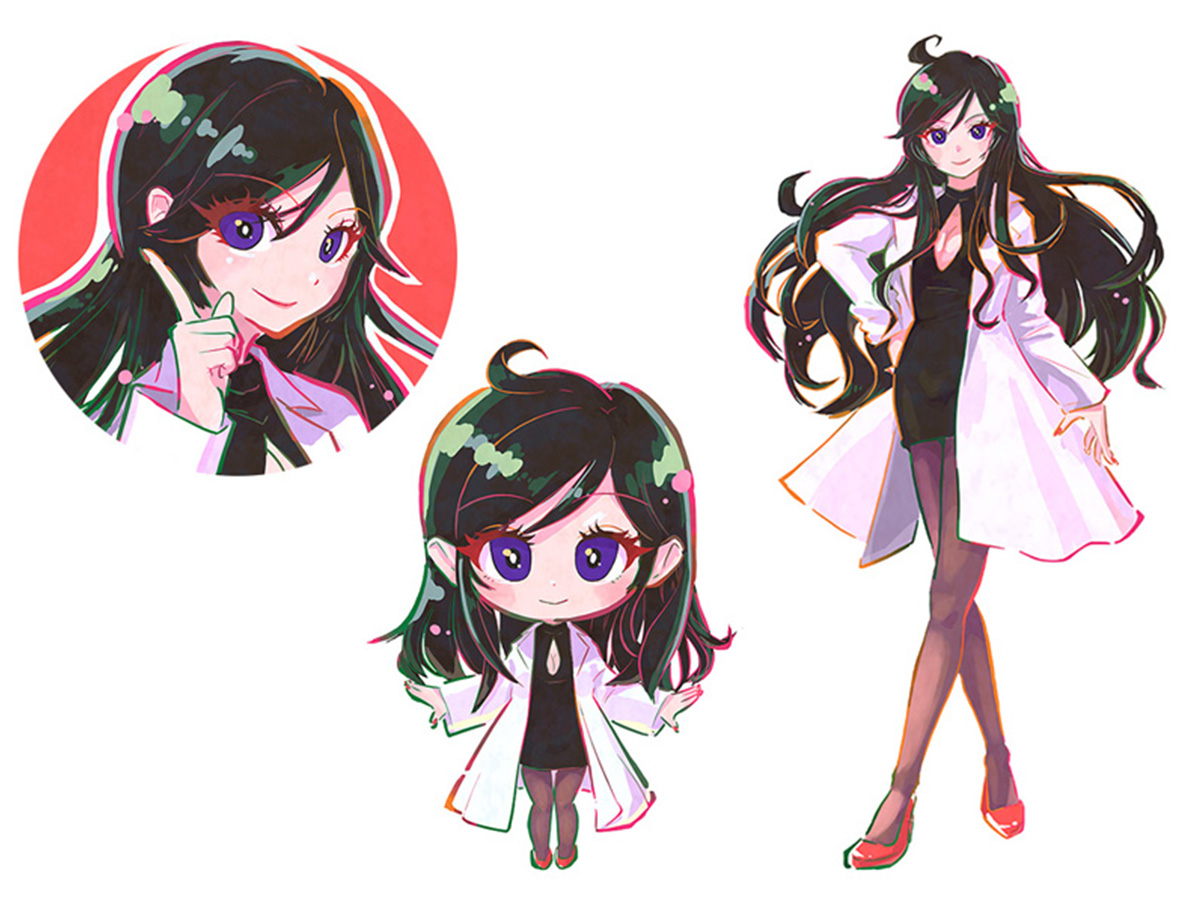 小野はるの様ご依頼の、等身・ミニキャラ・アイコンを含む女の子キャラクターイラスト